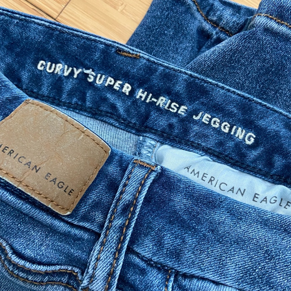 American Eagle curvy super high rise jeggings